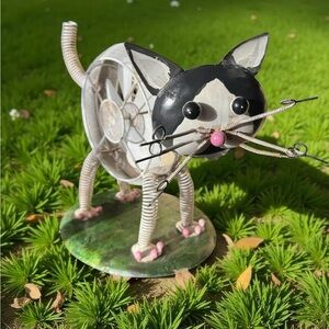 Metal Art Cat Sculpture
